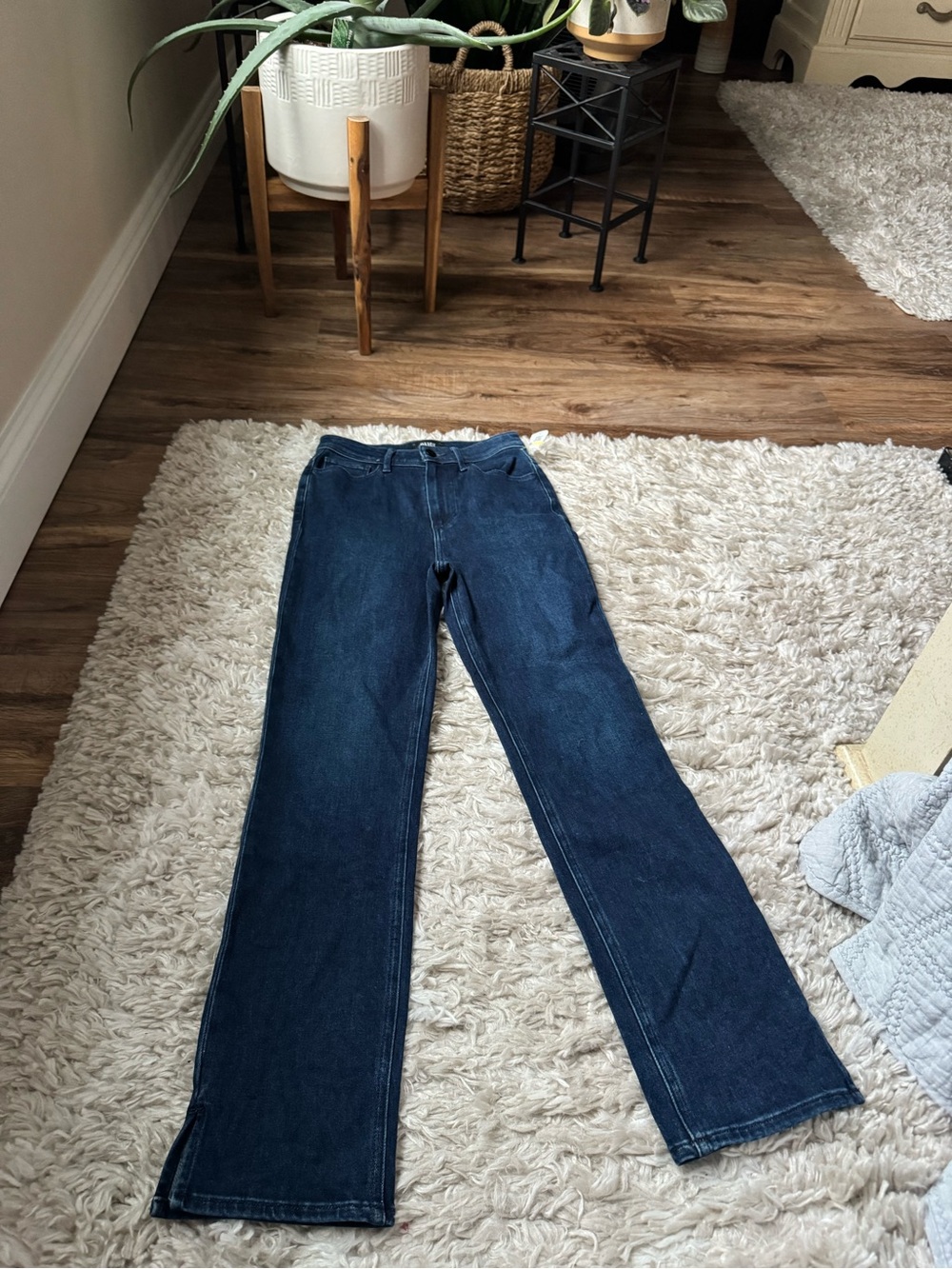 PAIGE High Rise Cindy Straight Leg Jeans